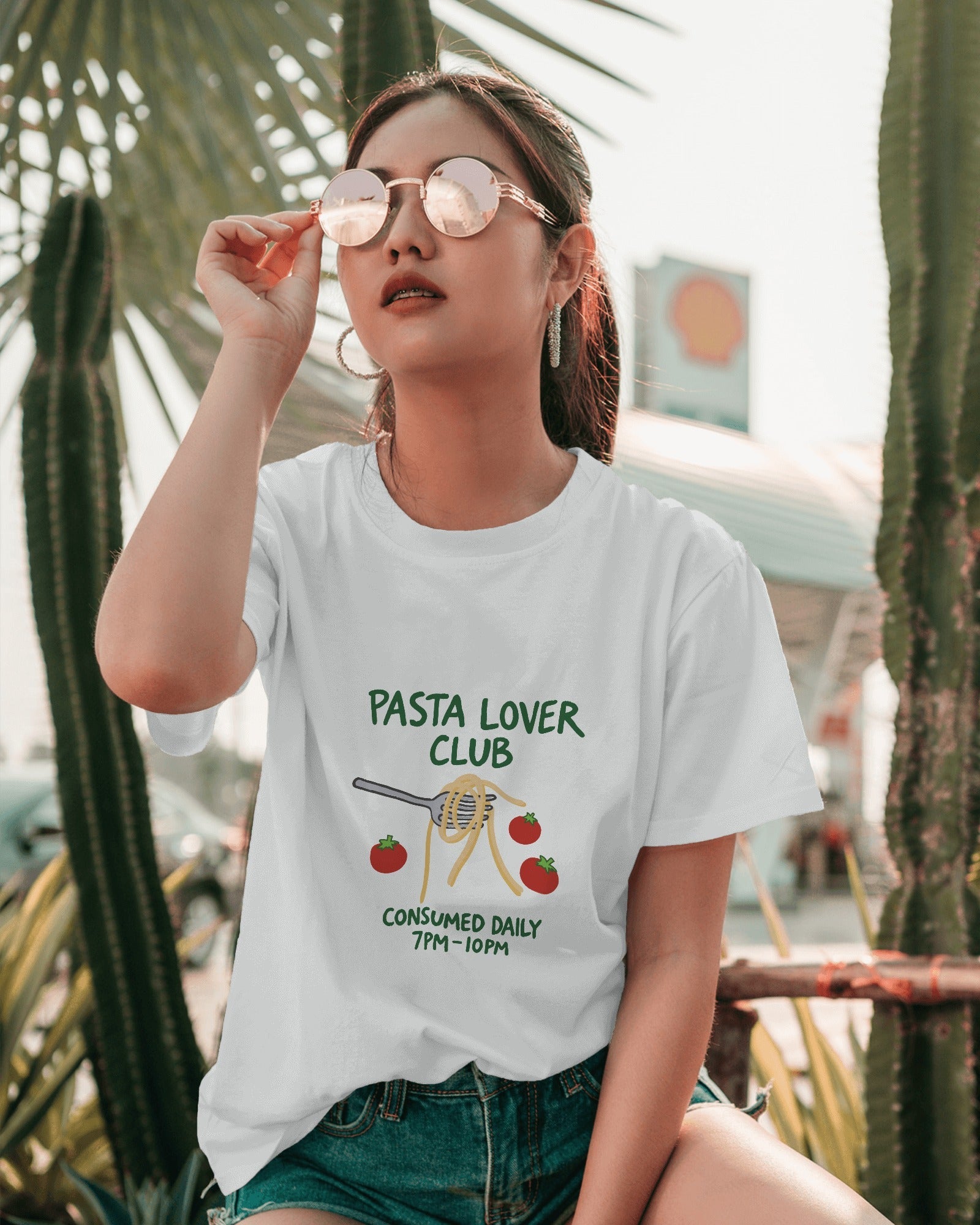 7 PM Pasta Club - Unisex Oversize Tee - Sabse Badiya Store