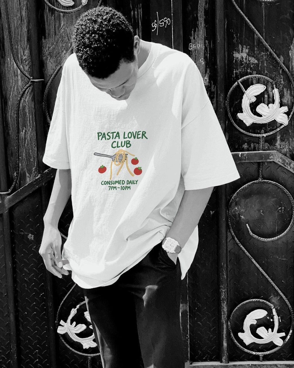 7 PM Pasta Club - Unisex Oversize Tee - Sabse Badiya Store
