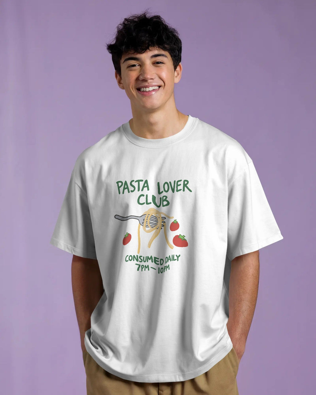 7 PM Pasta Club - Unisex Oversize Tee - Sabse Badiya Store