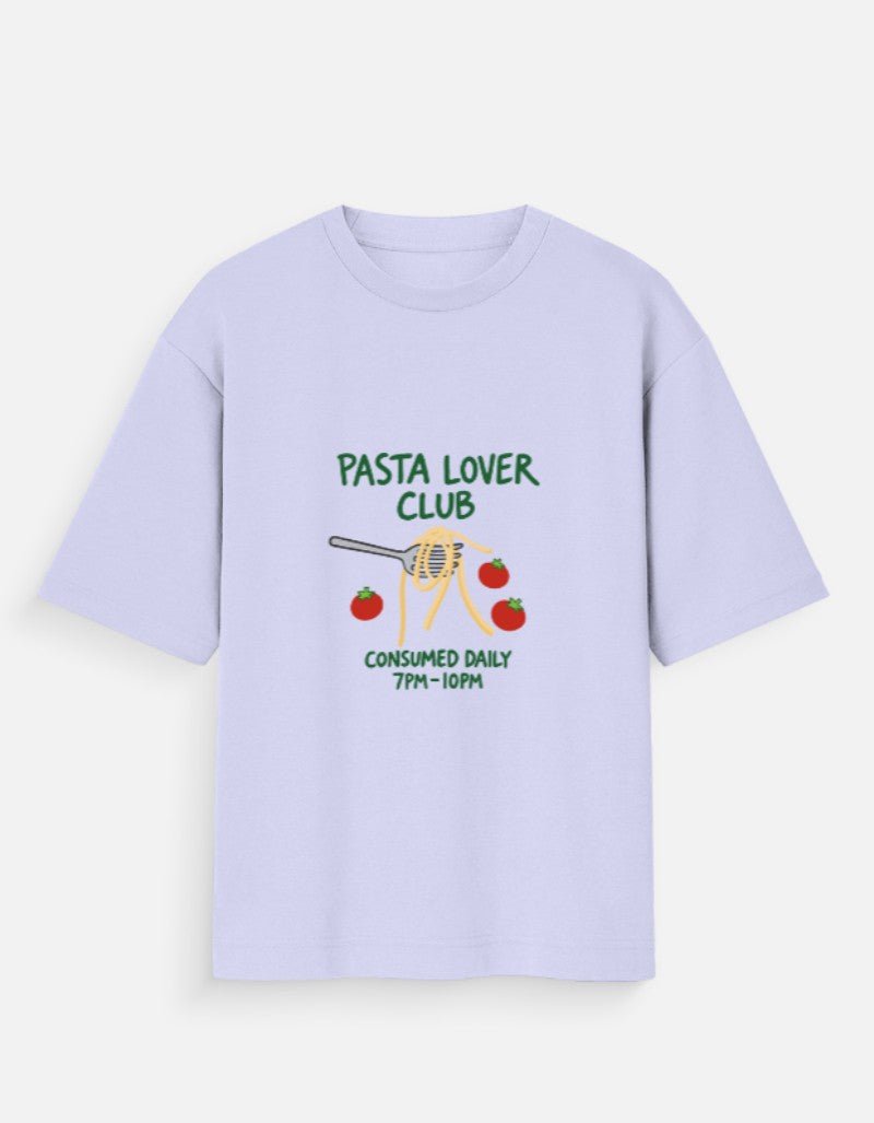 7 PM Pasta Club - Unisex Oversize Tee - Blue - Sabse Badiya Store