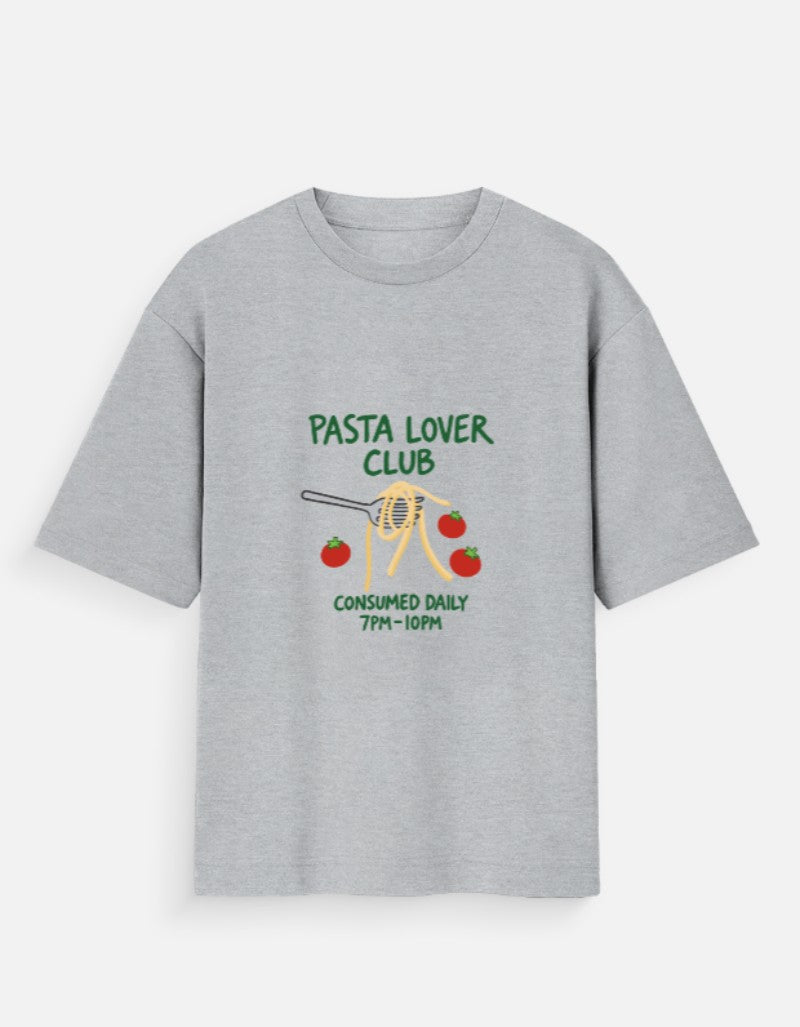 7 PM Pasta Club - Unisex Oversize Tee - Blue - Sabse Badiya Store