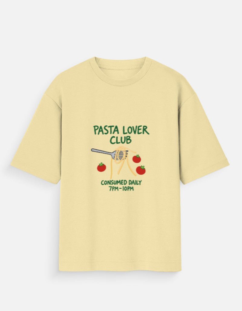 7 PM Pasta Club - Unisex Oversize Tee - Blue - Sabse Badiya Store