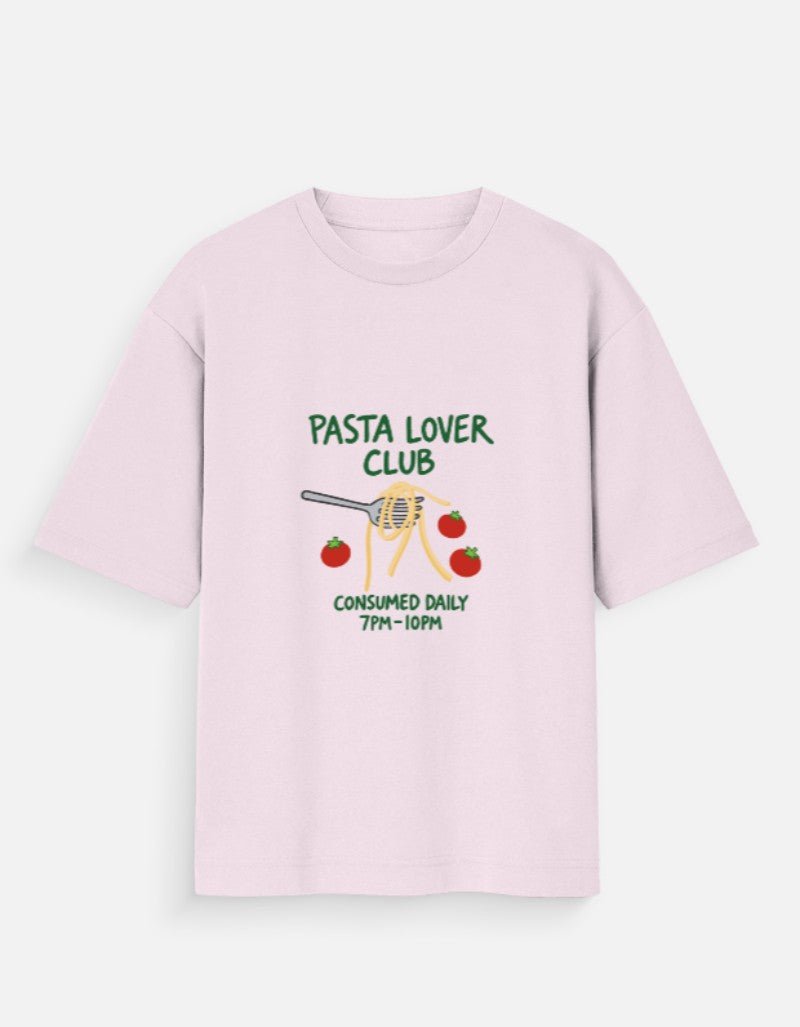 7 PM Pasta Club - Unisex Oversize Tee - Blue - Sabse Badiya Store