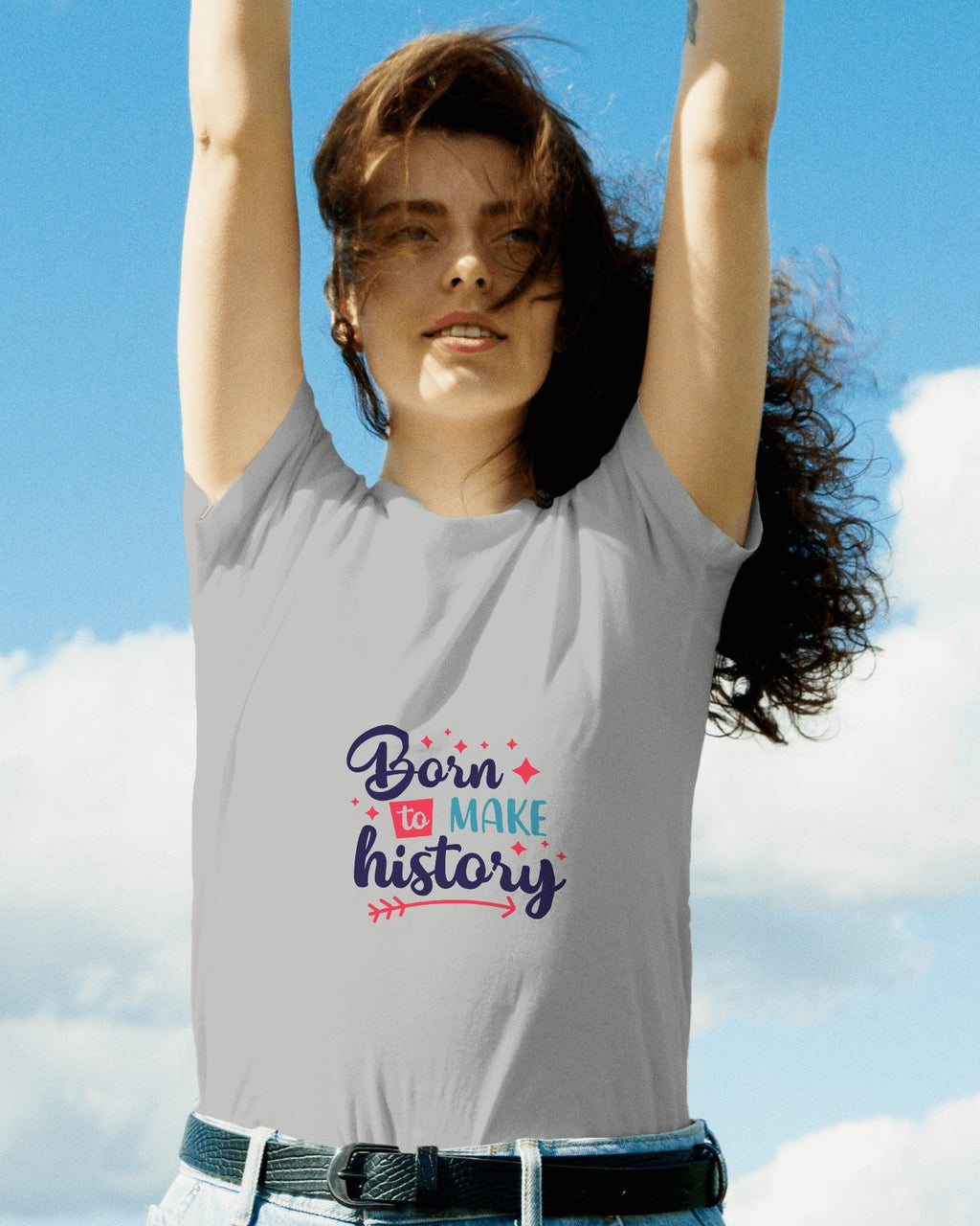 Classic Born to Shine - Unisex Multi color T-shirts - Sabse Badiya Store
