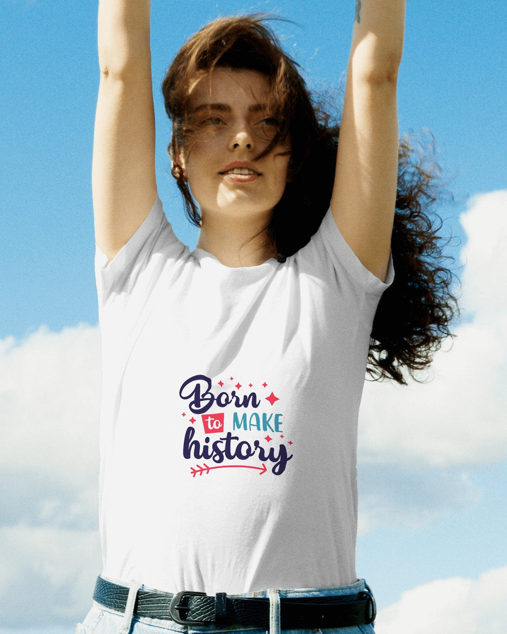 Classic Born to Shine - Unisex Multi color T-shirts - Sabse Badiya Store